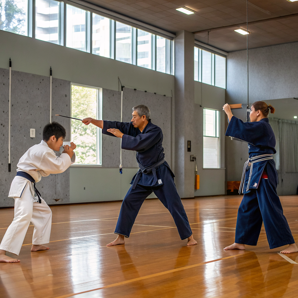 Moment de concentration collective avant le combat